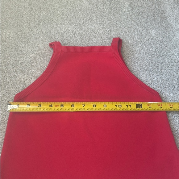 Alice and Olivia Cabot Ribbed High-Neck Fitted Crop Tank - Picture 7 of 7